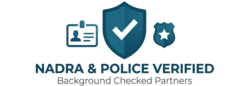 NADRA & Police verified background checked partners